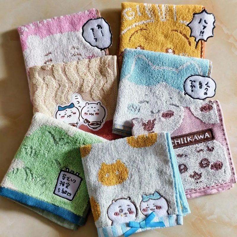 Home Textiles Face Towel - Chiikawa Cotton Small Hand Towel, Cute