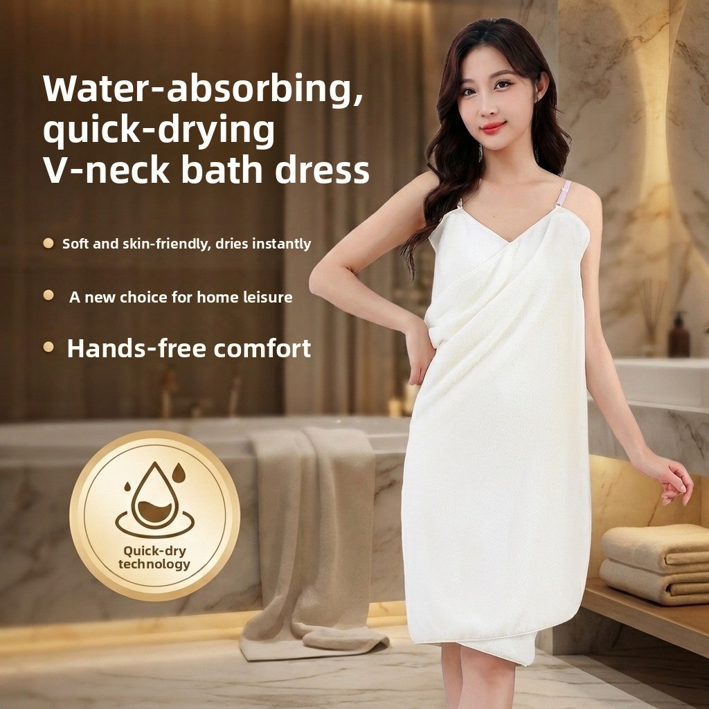 Home Textiles & Decorations - Women's Wrap Bath Towel Dress Absorbent