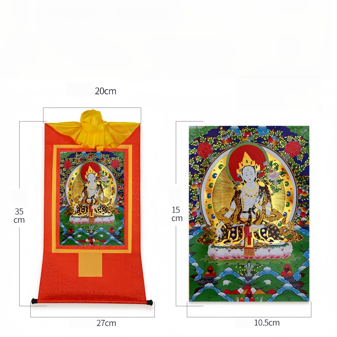 White Tara Buddha Thangka Gold - Home Textiles & Decorations recension och pris