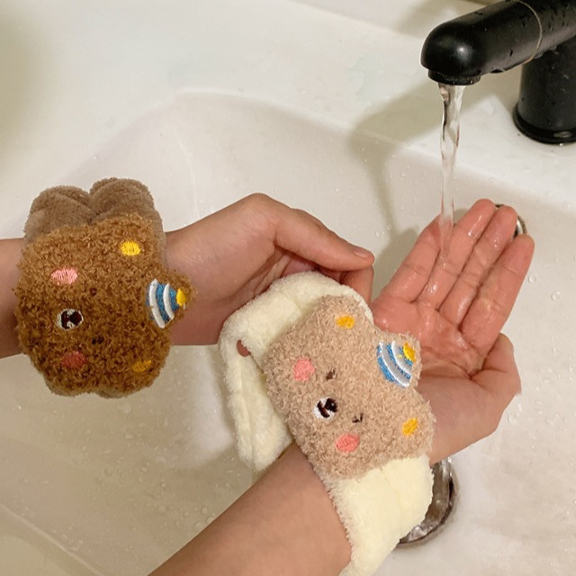 1Pair Cartoon Bear Face Wash H - Home Textiles Face Towel recension och pris