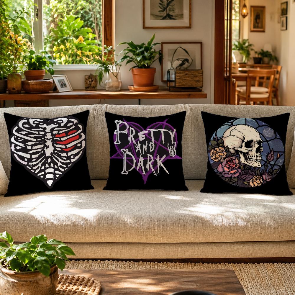 Anime Skull heart print Pillow - Home Textiles Premium recension och pris